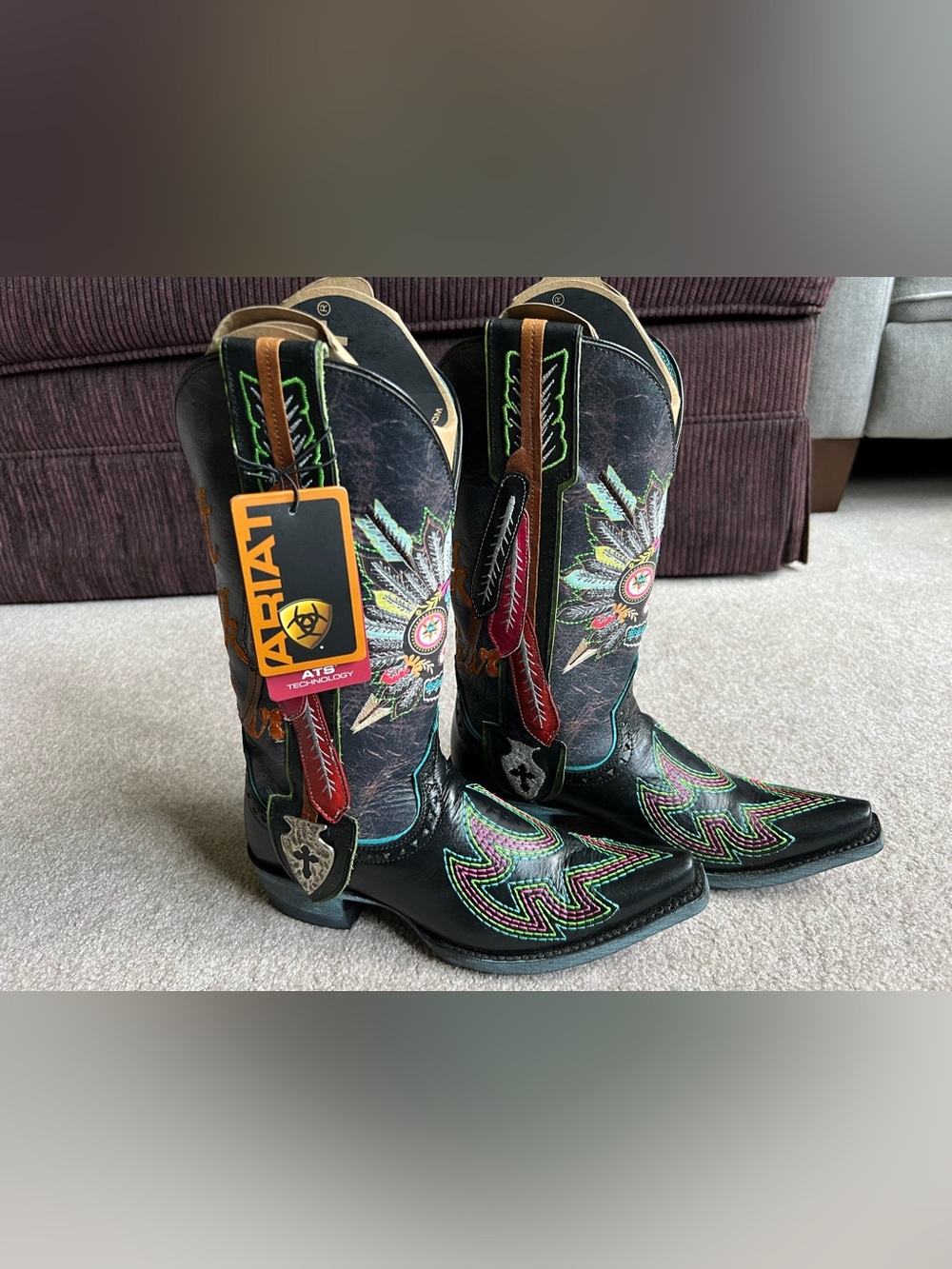 Ariat 6.5 Gypsy Soule Don’t Walk in Fear Sugar Skull Western Cowboy Boots